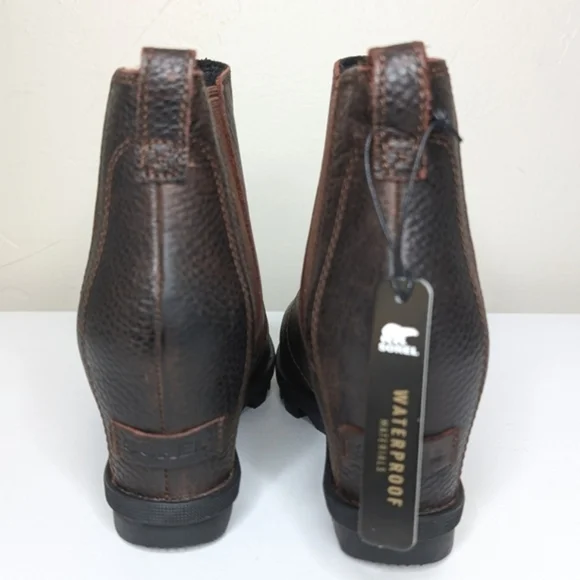 NWOB SOREL Joan of Arctic Wedge II Chelsea Bootie Size 8.5 in Quarry - Picture 6 of 8